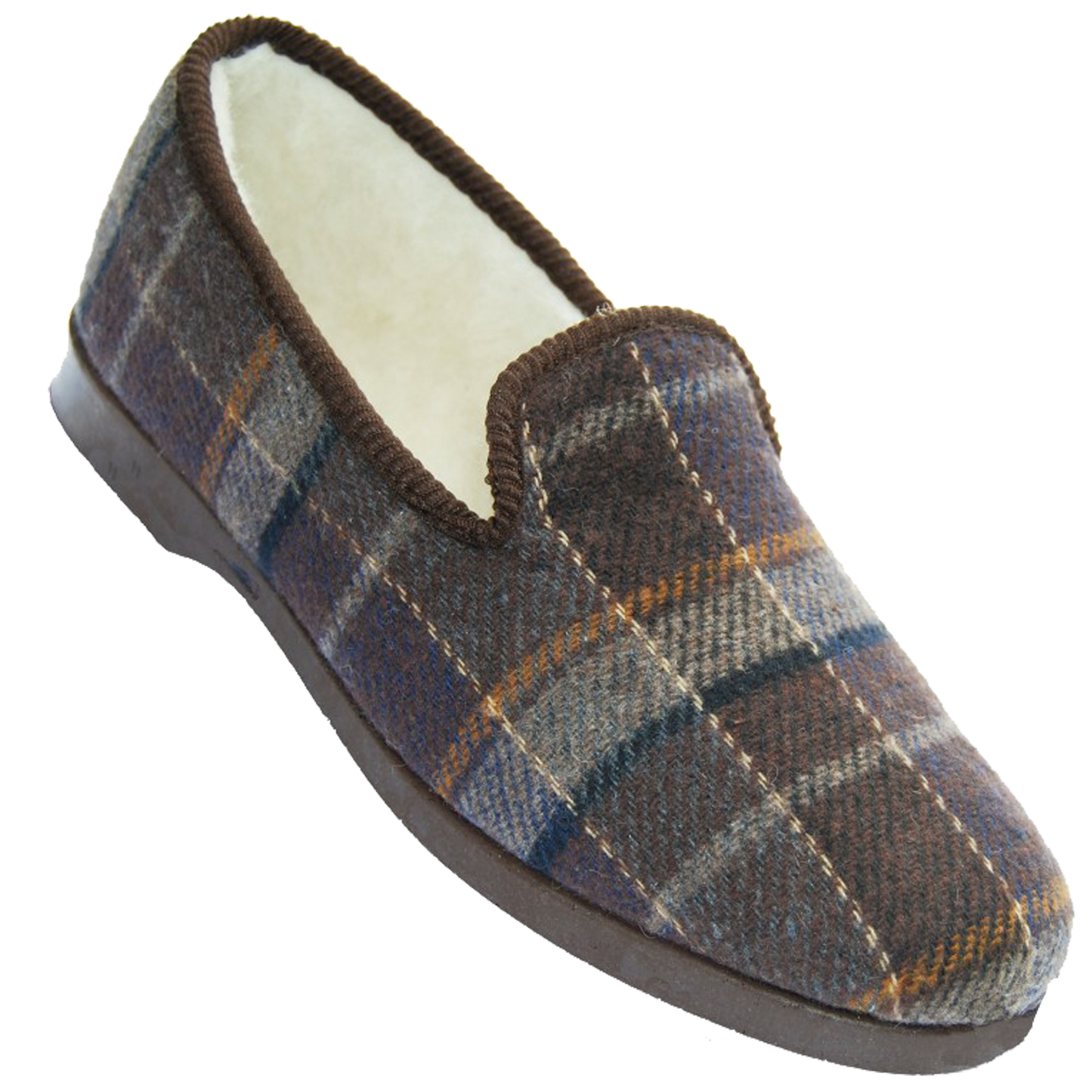 Charentaises BUCHANAN tartan brun