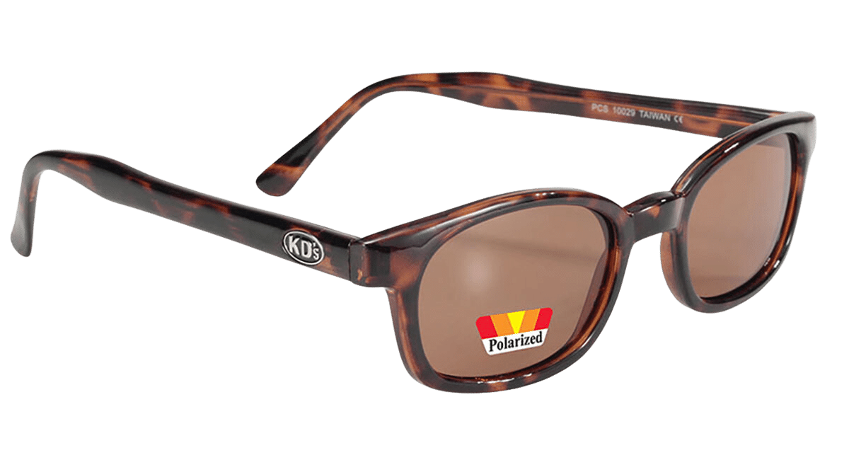 X-KD's 10029 - Ambrées Polarisées - décor Écaille De Tortue - Lunettes de soleil