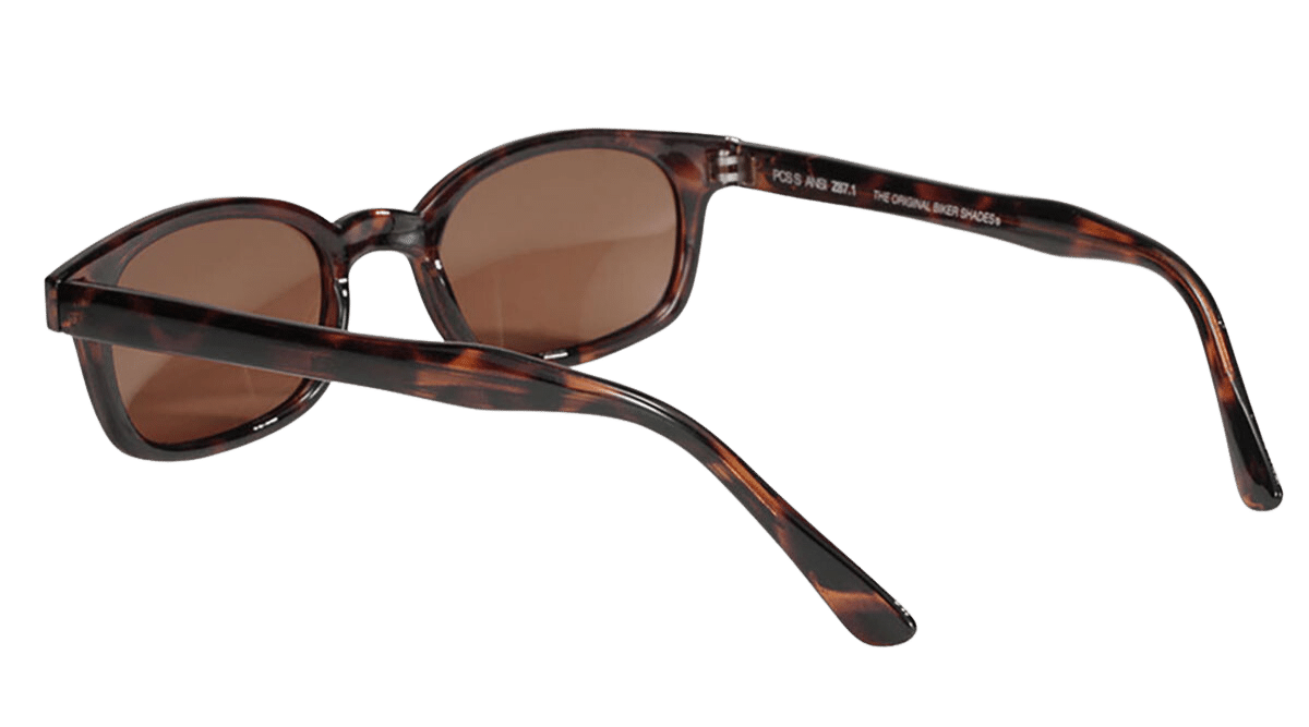 X-KD's 10029 - Ambrées Polarisées - décor Écaille De Tortue - Lunettes de soleil