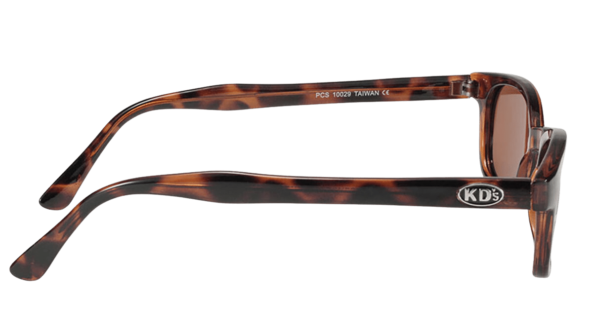 X-KD's 10029 - Ambrées Polarisées - décor Écaille De Tortue - Lunettes de soleil