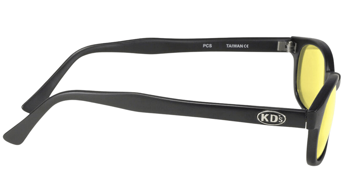X-KD's 11112 - Jaunes - Monture noir mat - Lunettes de soleil