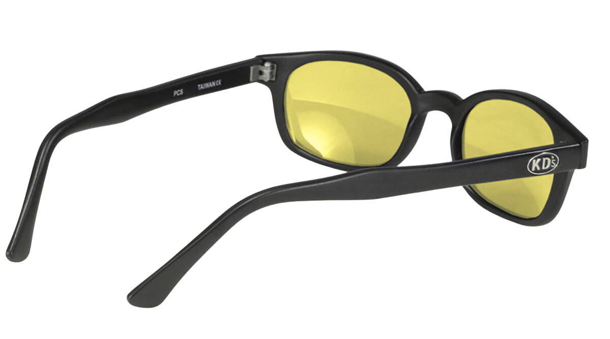 X-KD's 11112 - Jaunes - Monture noir mat - Lunettes de soleil