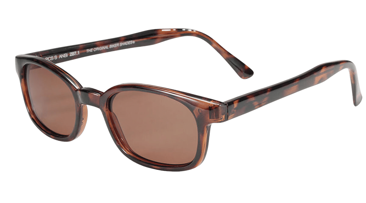 X-KD's 10029 - Ambrées Polarisées - décor Écaille De Tortue - Lunettes de soleil