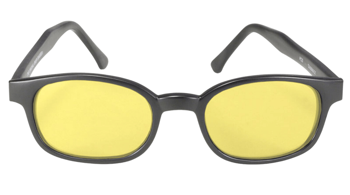 X-KD's 11112 - Jaunes - Monture noir mat - Lunettes de soleil