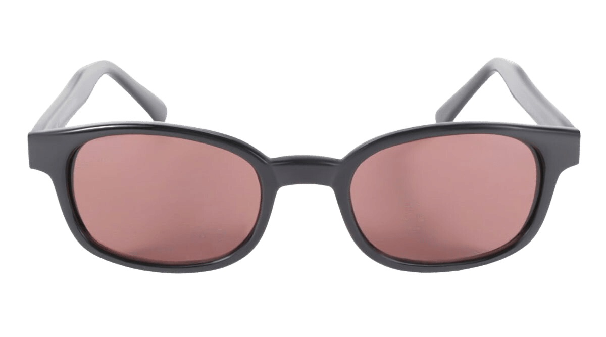 X-KD's 12120 - Rose - monture noir mat - Lunettes de soleil