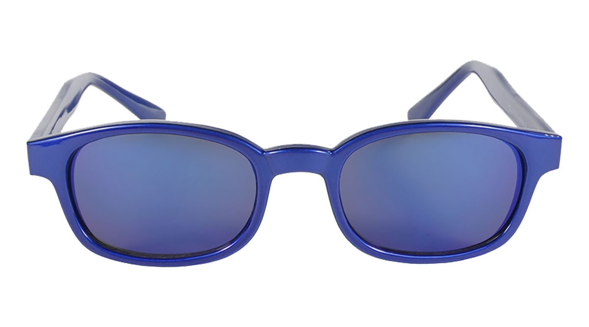 X-KD's 10122 - Bleu glacé - verres miroir - lunettes de soleil