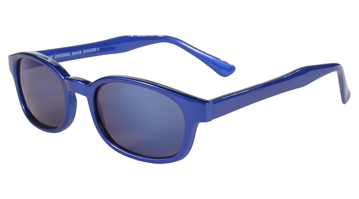 X-KD's 10122 - Bleu glacé - verres miroir - lunettes de soleil