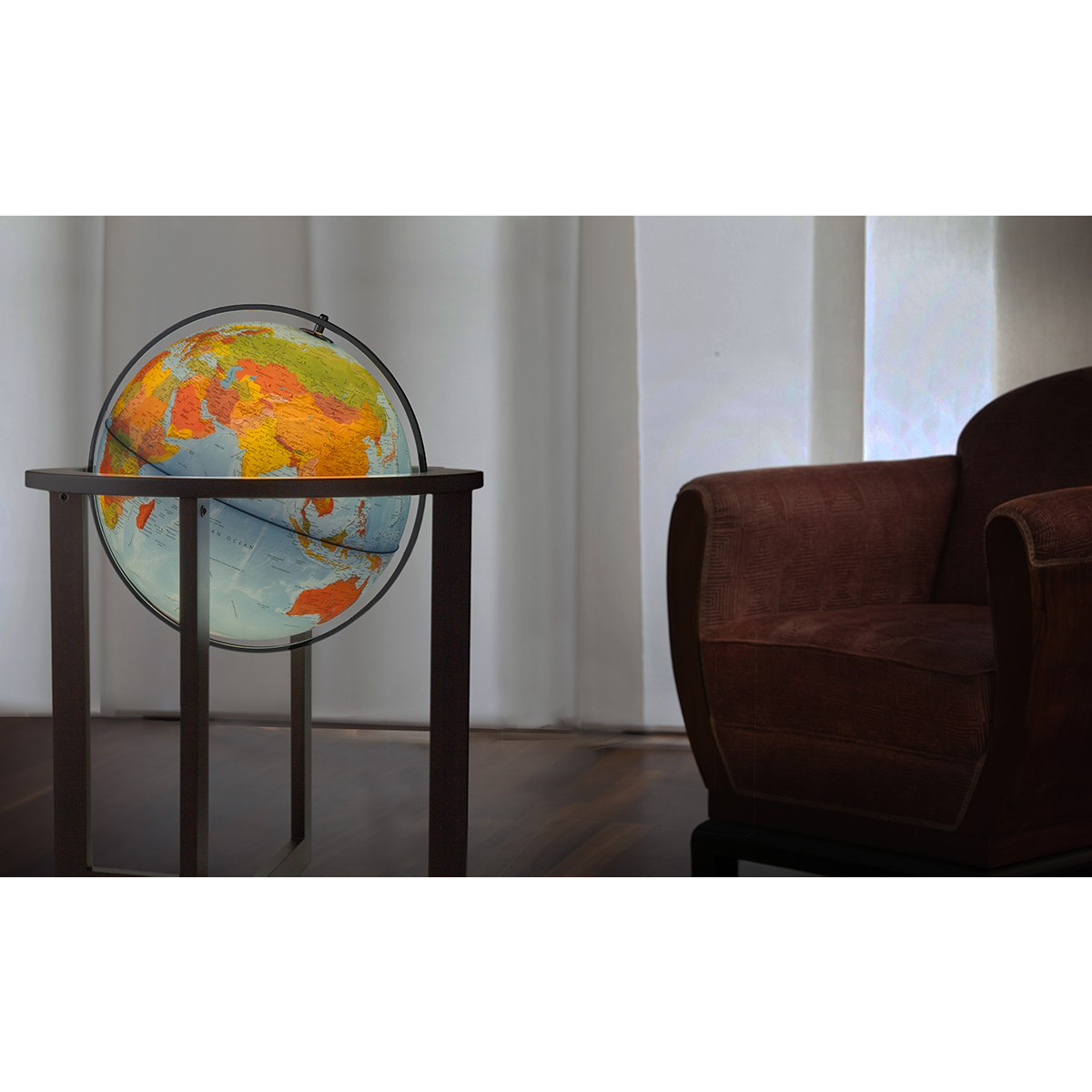 mappemonde CROSS blue - sicjeg