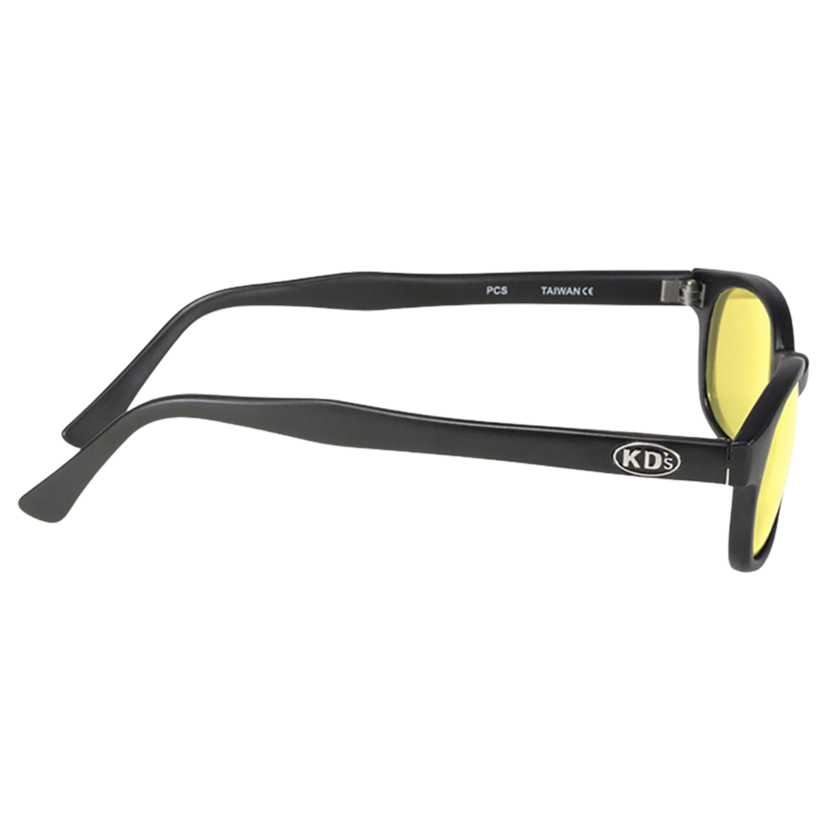 KD's 21112 - Verres jaunes - Monture noir mat - Lunettes de soleil