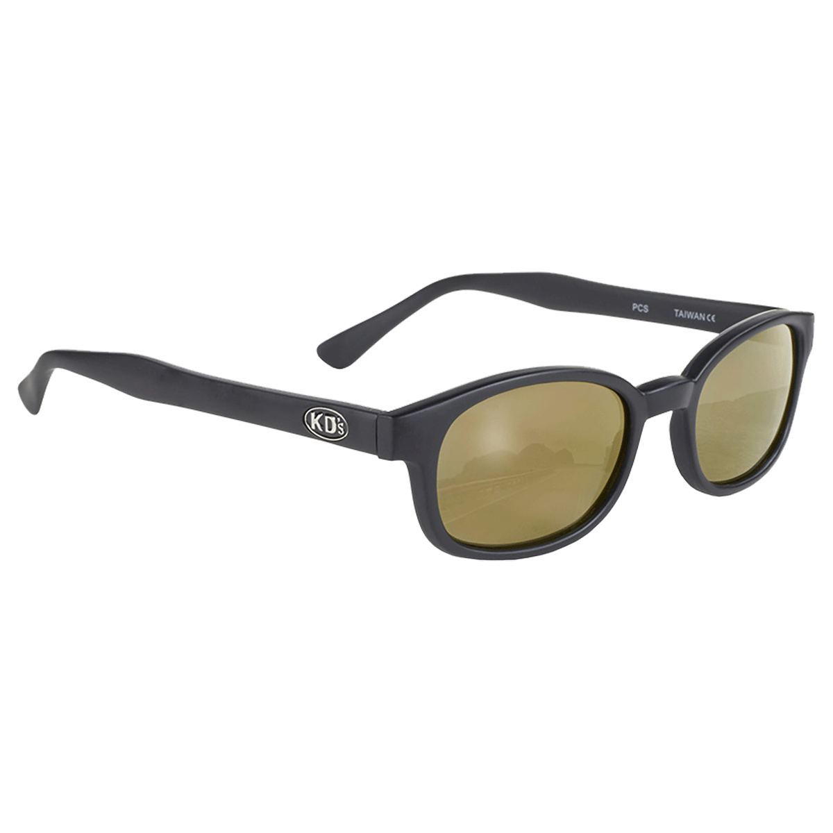 X-KD's 1000 - Dorées miroir - Monture noir mat - Lunettes de soleil