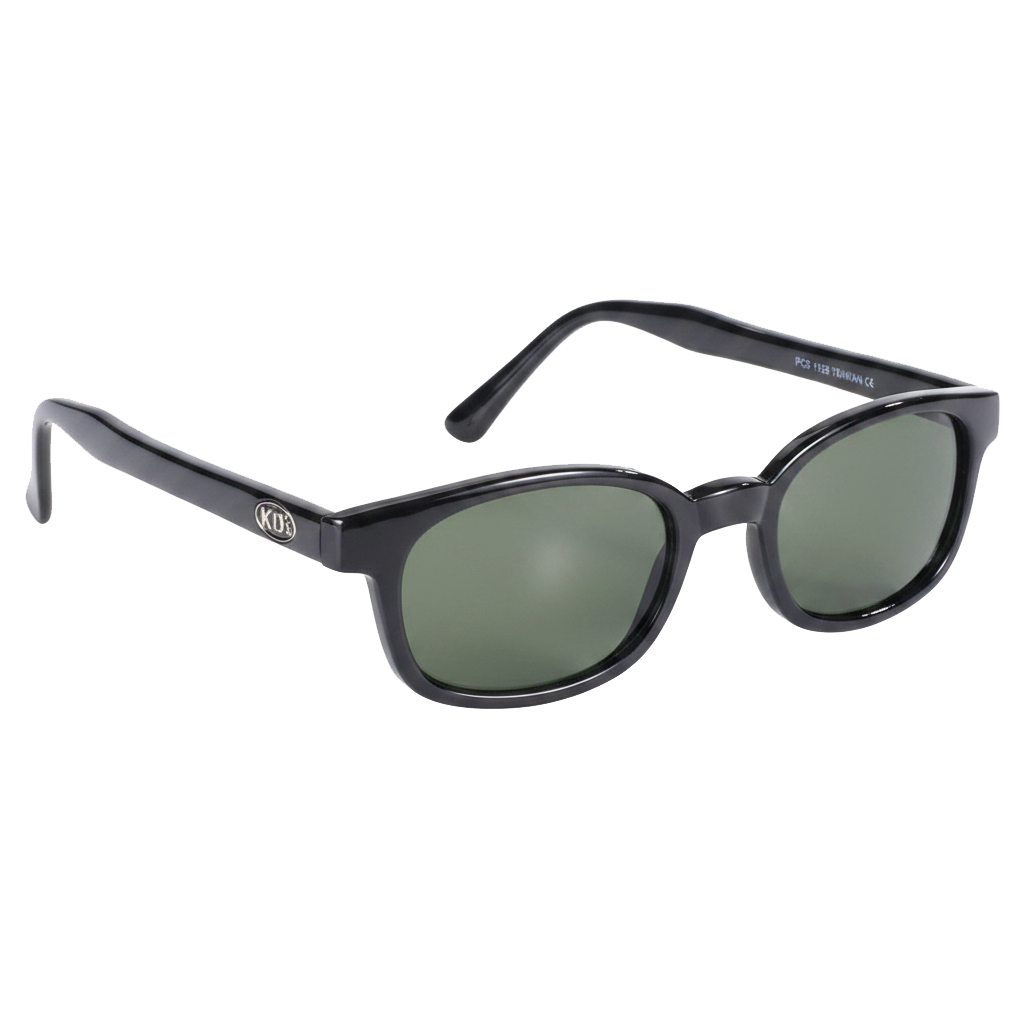 lunettes de soleil X-KD's vert fonce 3/4 avant droite