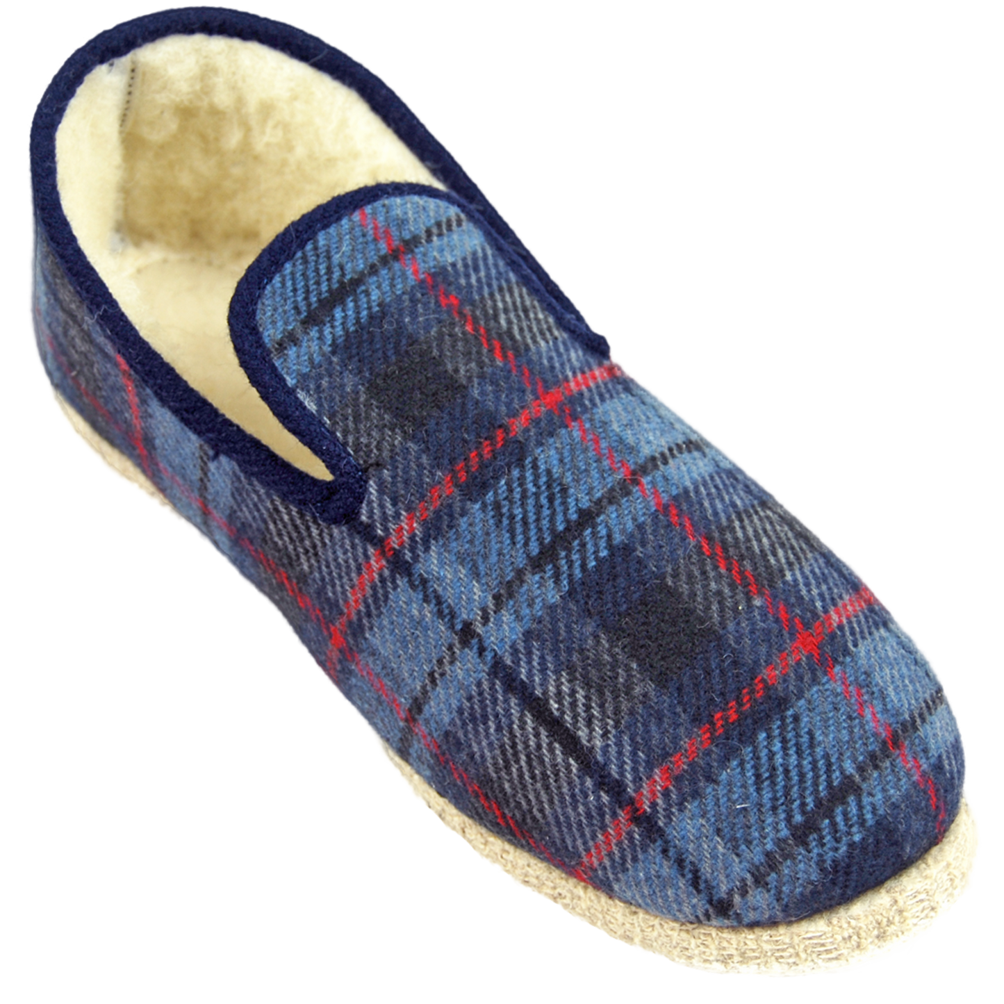 Charentaises FAMAS - Mixtes - Ecossais marine