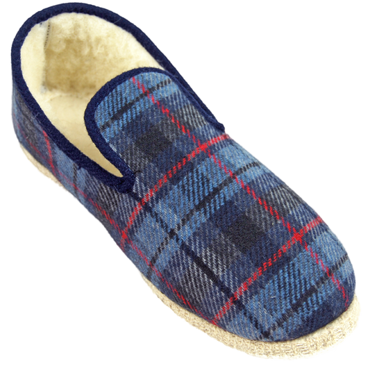 Charentaises FAMAS - Mixtes - Ecossais marine