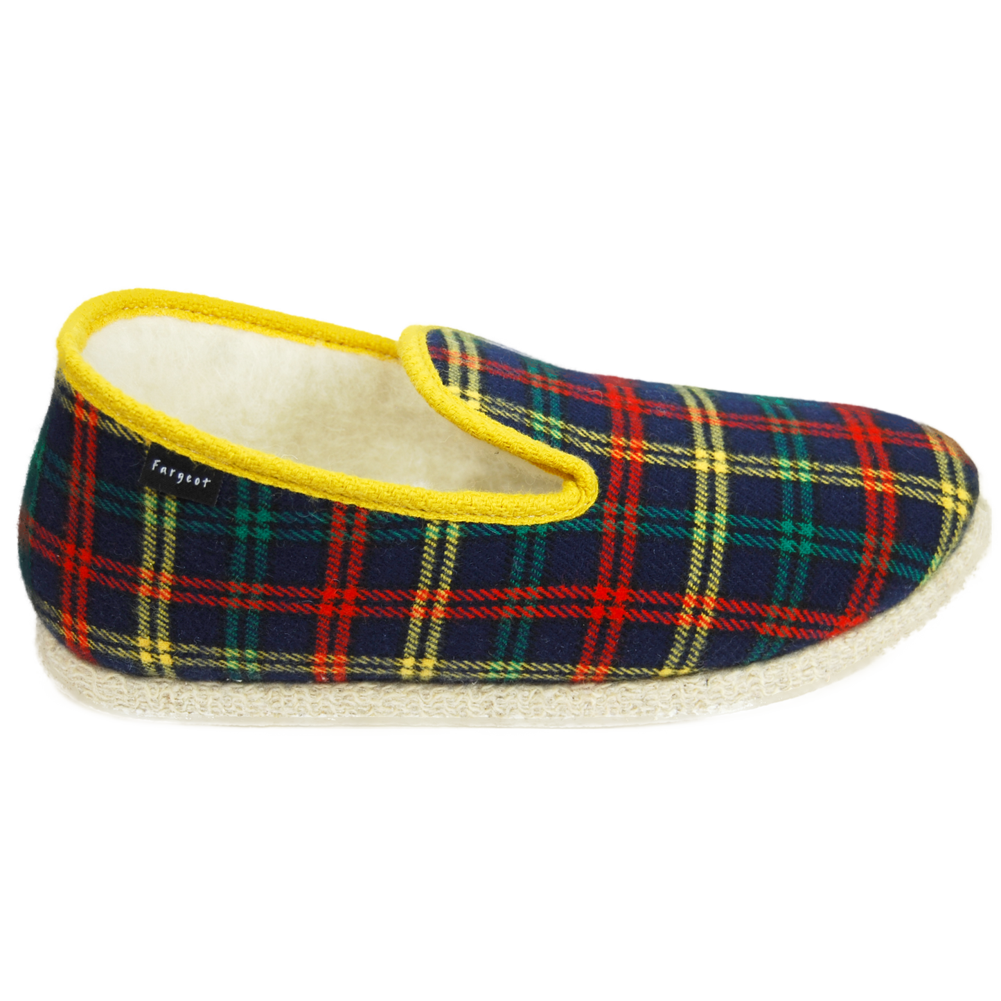 Charentaises CHAPITEAU mixtes - Ecossais marine