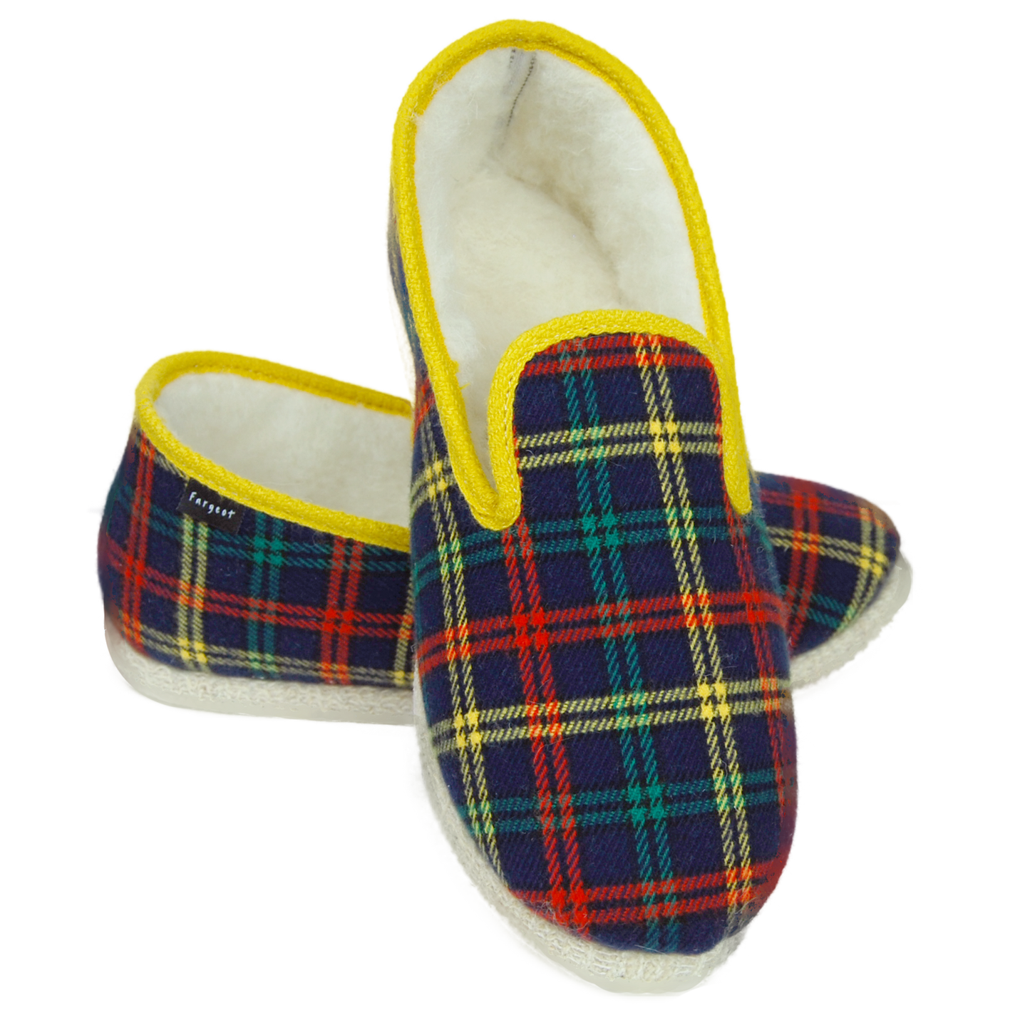 Charentaises CHAPITEAU mixtes - Ecossais marine