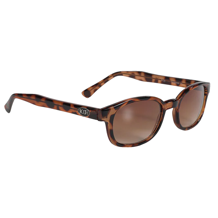 kds 100 - lunettes de soleil écaille et verres ambre 3/4 face droite