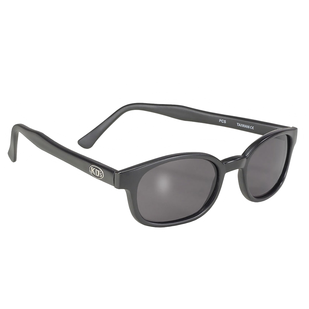 lunettes de soleil kd's monture oir mat et verres fumés 3/4 avant droite