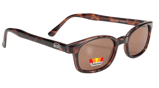 X-KD's 10029 - Ambrées Polarisées - décor Écaille De Tortue - Lunettes de soleil