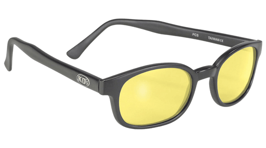 X-KD's 11112 - Jaunes - Monture noir mat - Lunettes de soleil