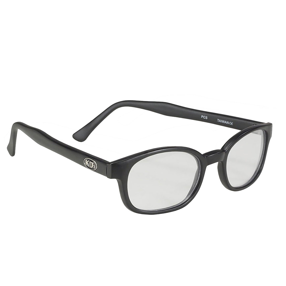 Lunettes X-kd's verres clairs monture noir mat 3/4 avant droite