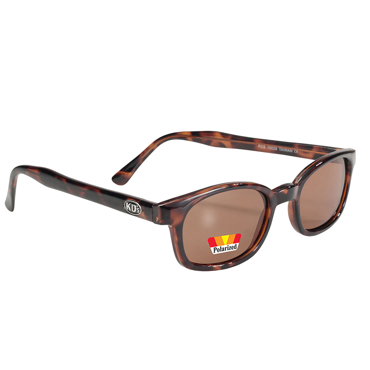 Lunettes de soleil X-KD's 10029 monture écaille et verres ambrés polarisés
