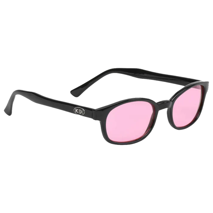 X-KD's 1014 – Verres rose clair – Monture noir brillant
