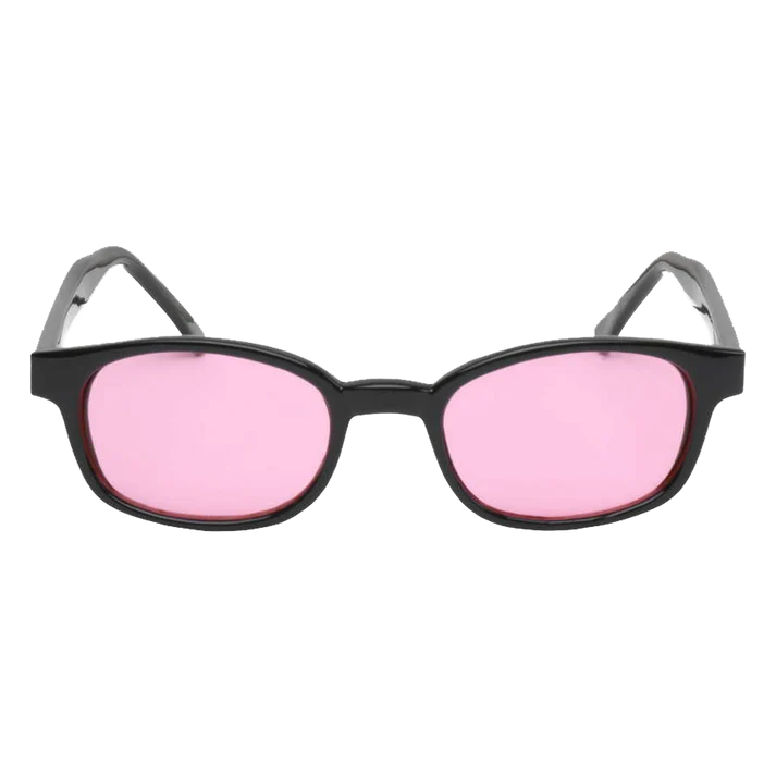 X-KD's 1014 – Verres rose clair – Monture noir brillant