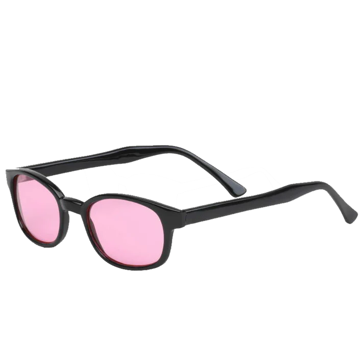 X-KD's 1014 – Verres rose clair – Monture noir brillant