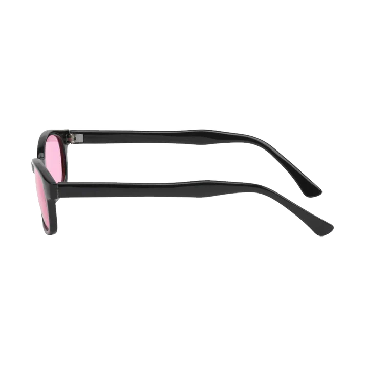 X-KD's 1014 – Verres rose clair – Monture noir brillant