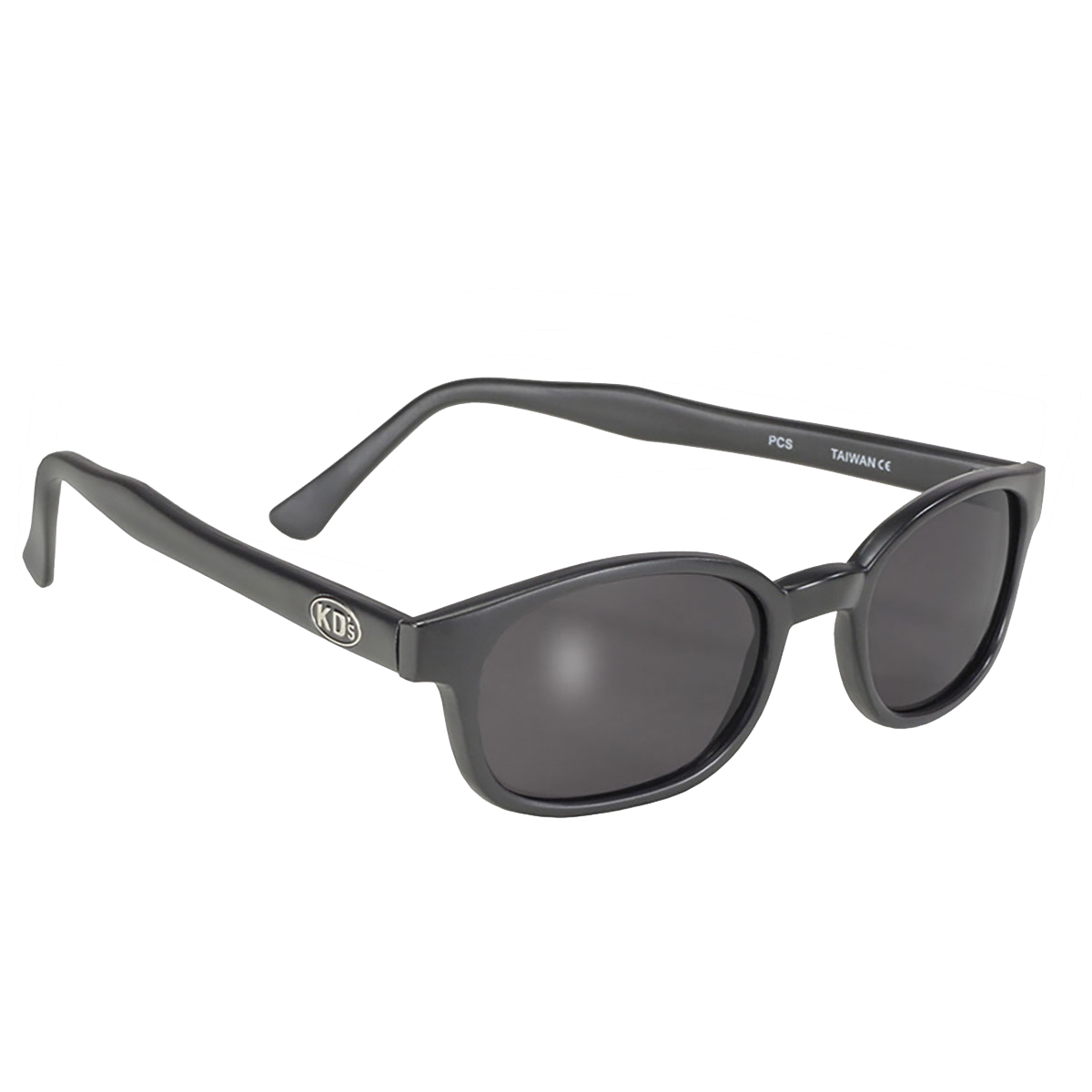 lunettes de soleil X-KD's 11120 moture noir mat et verres gris foncé 3/4 avant droite