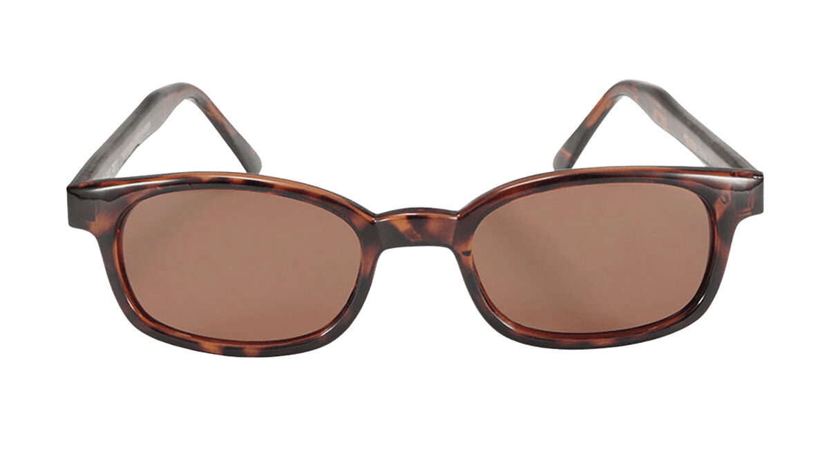 X-KD's 10029 - Ambrées Polarisées - décor Écaille De Tortue - Lunettes de soleil