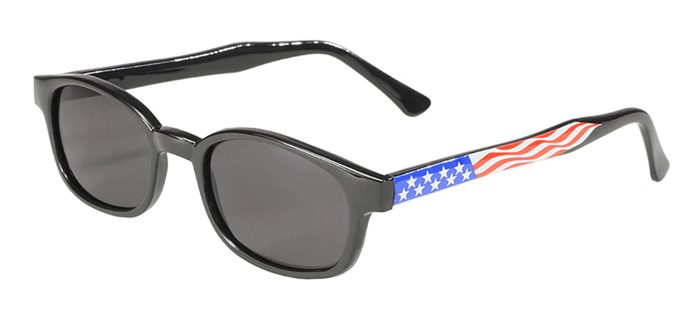 X-KD's 10050 - Fumées - Drapeau U.S - lunettes de soleil