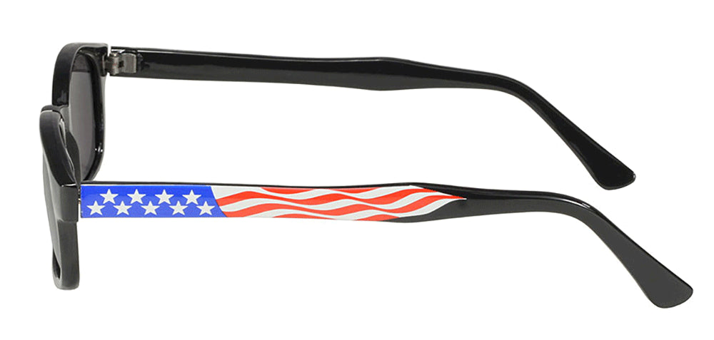 X-KD's 10050 - Fumées - Drapeau U.S - lunettes de soleil