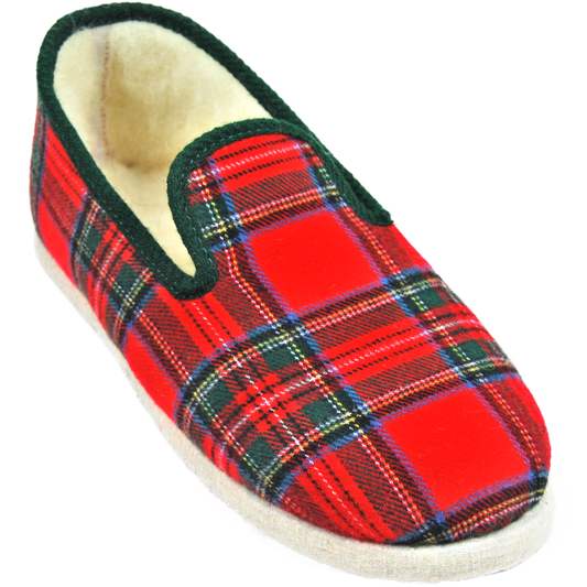 Charentaises BALMORE - Ecossais rouge