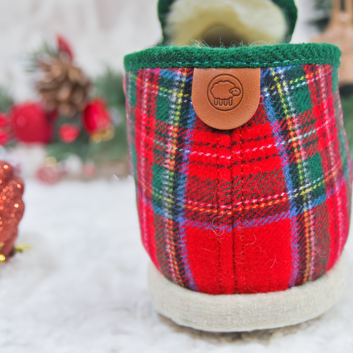 Charentaises BALMORE - Ecossais rouge